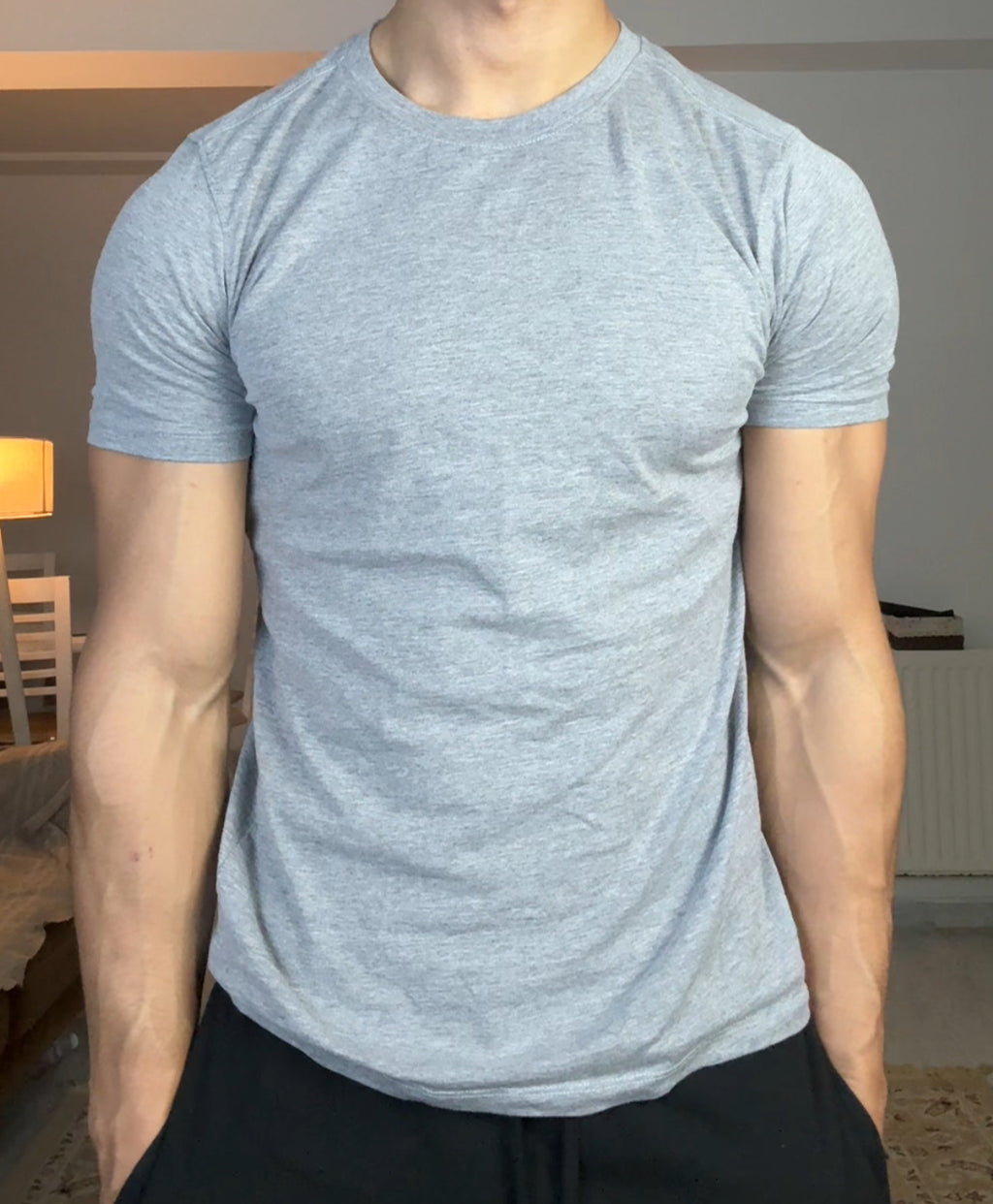 GREY SLIM-FIT TSHIRT