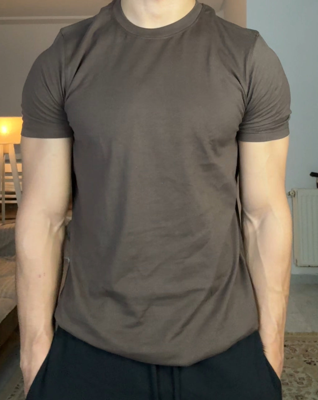 BROWN SLIM-FIT TSHIRT