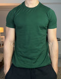 OLIVE GREEN SLIM-FIT TSHIRT