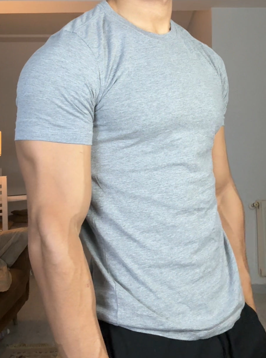 GREY SLIM-FIT TSHIRT