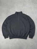 CROPPED HALF-ZIP SWEATSHIRT
