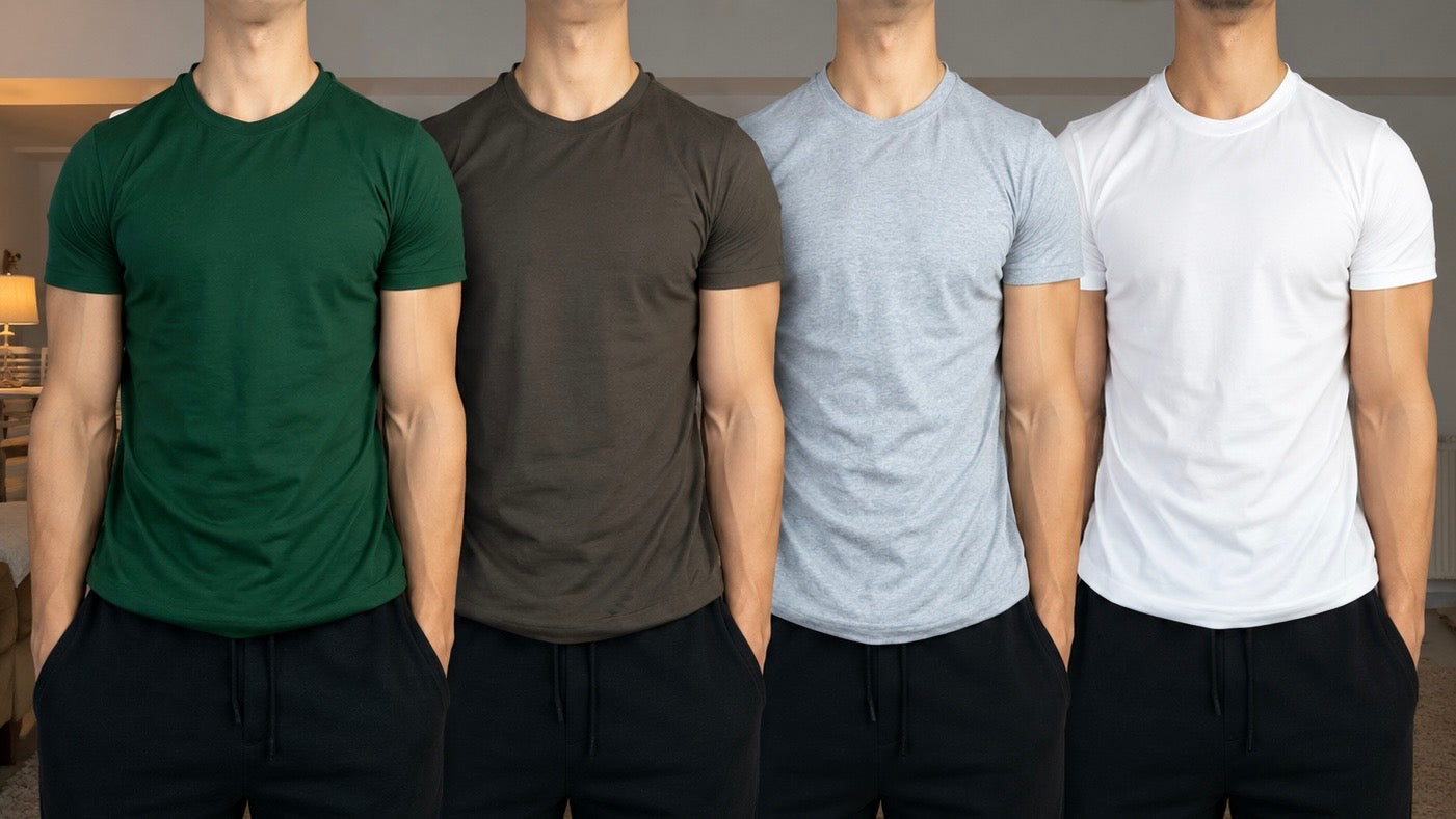 PACK OF 4 TSHIRTS-SLIM FIT