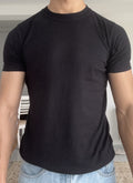 BLACK SLIM-FIT TSHIRT